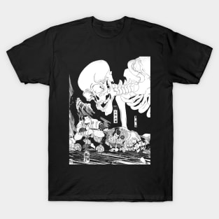 Japanese skull youkai demon Gashadokuro (がしゃどくろ) T-Shirt